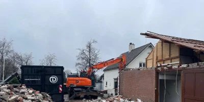Sloopwerk aan een woning